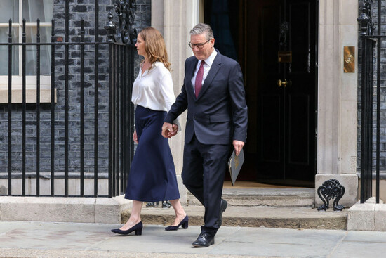london-uk-22-june-2026-prime-minister-keir-starmer-and-lady-victoria-starmer-outside-no-10-downing-street-in-london-ahead-of-the-prime-minister-announcing-his-resignation-as-labour-party-leader-an