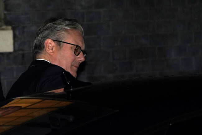 britains-prime-minister-keir-starmer-gets-in-his-car-to-leave-10-downing-street-in-london-monday-feb-9-2026-ap-photoalberto-pezzali