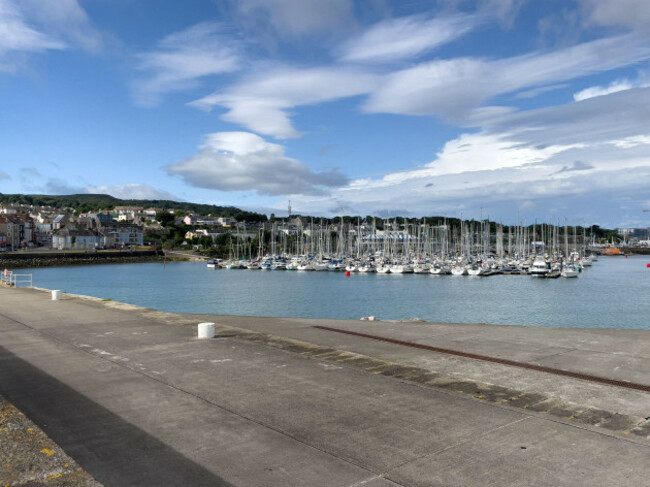 dublin-ireland-05-august-2024-beautiful-view-on-harbour-in-howth-peninsula-in-dublin-ireland