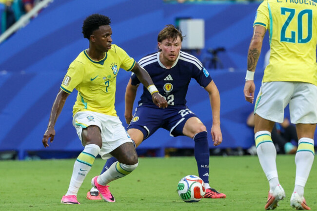 miami-gardens-fl-june-24-vinicius-junior-7-of-brazil-controls-a-ball-as-nathan-patterson-22-of-scotland-looks-on-during-a-fifa-world-cup-2026-group-c-match-between-scotland-and-brazil-on-june-24