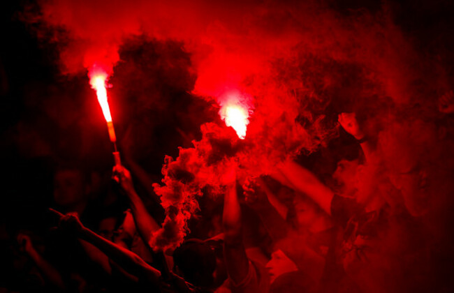 bohs-fans-set-off-flares-celebrating-their-sides-first-goal