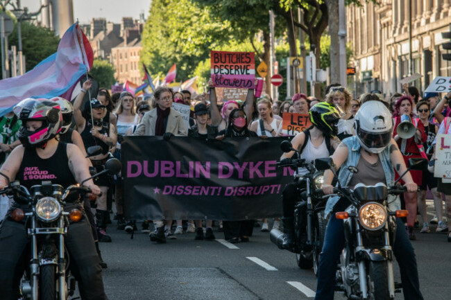 dublin-ireland-june-26-2026-thousands-attend-the-dyke-march-in-dublin-today-with-banners-signs-and-posters-the-march-starts-at-the-garden-of-remembrance-and-ends-at-bernard-square-where-speec