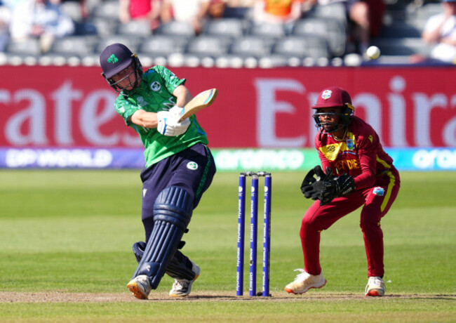 irelands-orla-prendergast-left-scores-four-runs-to-reach-a-half-century-during-the-icc-womens-t20-world-cup-match-at-bristol-county-ground-picture-date-saturday-june-27-2026