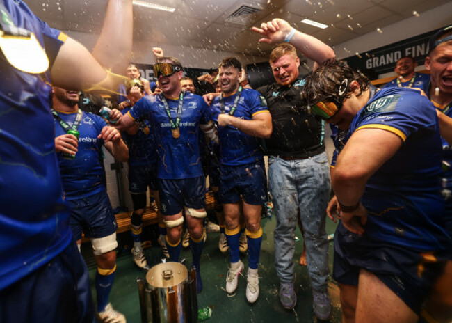 caelan-doris-james-ryan-harry-byrne-paddy-mccarthy-and-alex-usanov-celebrate-in-the-dressing-room-after-the-game