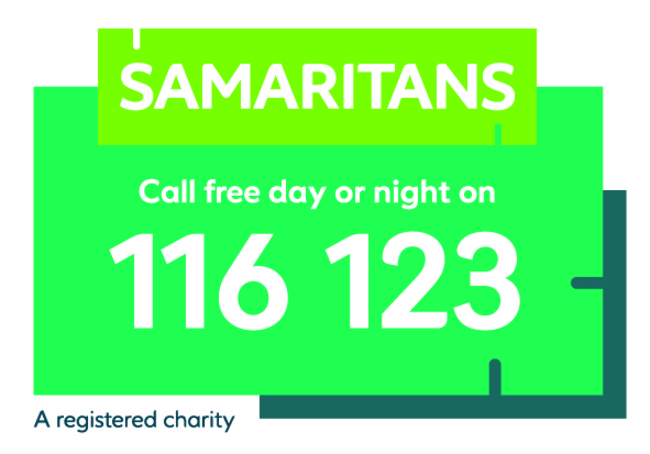 Samaritans number lock up