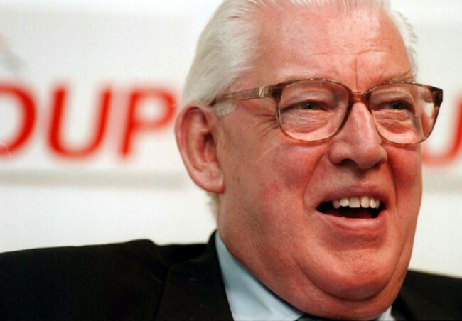 dup-leader-dr-ian-paisley-at-his-partys-headquarters-this-morning-monday-mr-paisley-threatened-to-wreck-the-northern-ireland-peace-talks-which-he-said-were-at-the-beck-and-call-of-republicans-pic