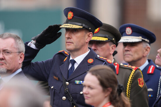 garda-commissioner-justin-kelly-salutes-the-ukrainian-flag-being-raised-at-dublin-castle-in-dublin-during-the-opening-ceremony-of-irelands-eu-presidency-picture-date-wednesday-july-1-2026