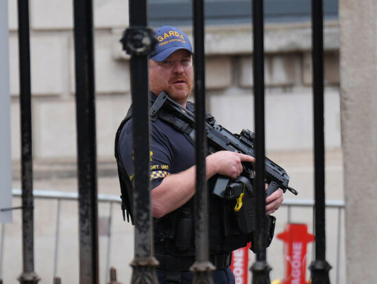 an-armed-police-officer-at-dublin-castle-in-dublin-ahead-of-the-opening-ceremony-of-irelands-eu-presidency-picture-date-wednesday-july-1-2026