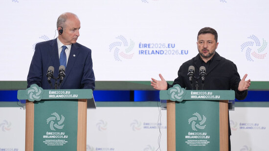 taoiseach-micheal-martin-left-and-ukrainian-president-volodymyr-zelensky-during-a-joint-press-conference-at-dublin-castle-as-ireland-takes-up-the-presidency-of-the-eu-council-for-six-months-picture
