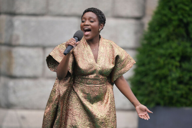 tolu-makay-performing-at-dublin-castle-in-dublin-during-the-opening-ceremony-of-irelands-eu-presidency-picture-date-wednesday-july-1-2026
