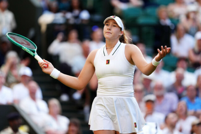 mirra-andreeva-reacts-during-her-ladies-singles-match-against-barbora-krejcikova-of-the-czech-republic-on-day-three-of-the-2026-wimbledon-championships-at-the-all-england-lawn-tennis-and-croquet-club