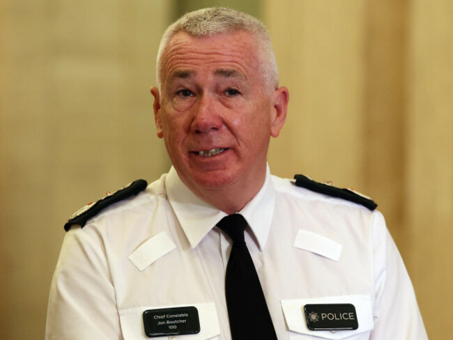 psni-chief-constable-jon-boutcher-speaking-to-the-media-at-parliament-buildings-at-stormont-in-belfast-following-a-stabbing-outside-apartments-in-the-kinnaird-avenue-area-of-north-belfast-the-police