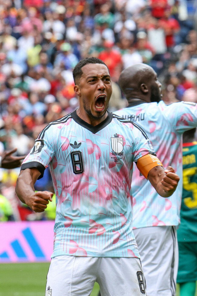 seattle-united-states-01st-july-2026-belgiums-youri-tielemans-celebrates-after-scoring-during-a-soccer-game-between-belgian-national-team-red-devils-and-senegal-on-wednesday-01-july-2026-at-the