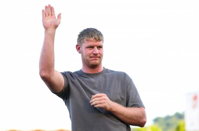 cian-hurley-acknowledges-the-crowd-ahead-of-leaving-the-province-at-the-end-of-the-season
