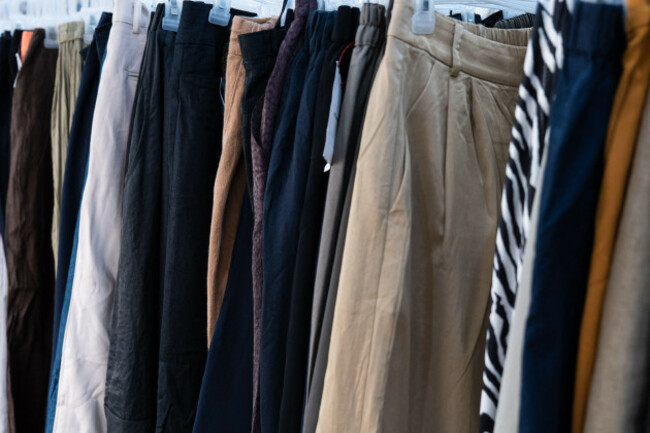 cloth-pants-with-hanger-in-a-fashion-store