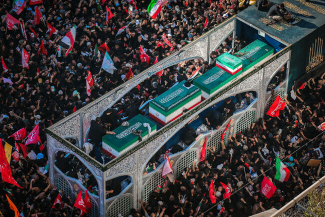 july-9-2026-mashhad-razavi-khorasan-iran-crowds-of-mourners-surround-the-convoy-carrying-the-coffins-of-irans-slain-supreme-leader-ali-khamenei-and-members-of-his-family-during-a-funeral-process