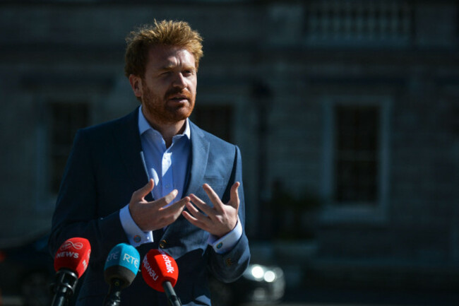 gary-gannon-td-social-democrats-speaks-to-media-at-leinster-house-in-dublin-during-level-five-covid-19-lockdown-on-tuesday-march-23-2021-in-dublin-ireland-photo-by-artur-widaknurphoto