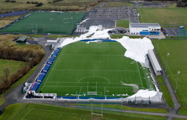 a-view-of-the-connacht-gaa-air-dome-after-high-winds-from-storn-eowyn-damaged-the-venue
