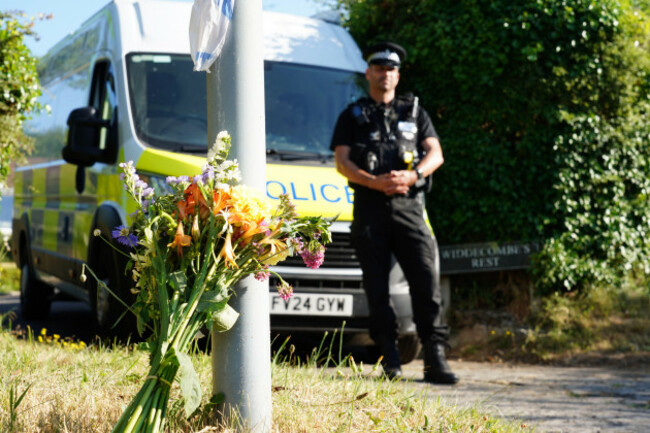 police-outside-the-house-of-ann-widdecombe-in-haytor-in-dartmoor-the-ex-tory-prisons-minister-was-found-dead-at-her-home-in-haytor-on-dartmoor-on-thursday-after-sustaining-serious-injuries-picture-d