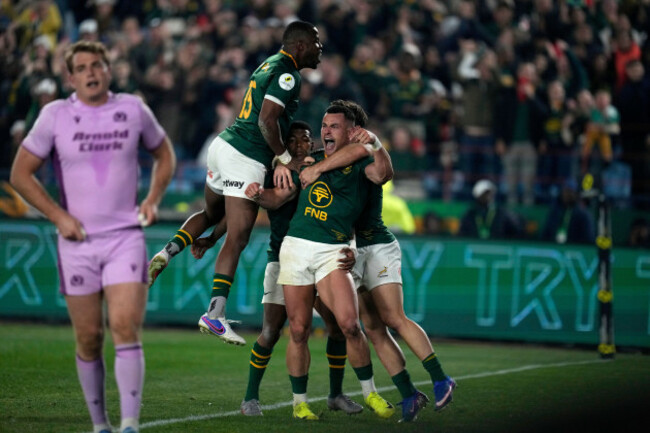 south-africas-jesse-kriel-center-celebrates-with-his-teammates-after-scoring-a-try-during-the-nations-championship-test-rugby-match-between-south-africa-and-scotland-in-pretoria-saturday-july-11