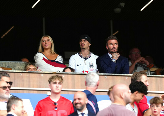 harper-beckham-romeo-beckham-and-david-beckham-in-the-stands-ahead-of-the-fifa-world-cup-2026-quarter-final-match-at-the-miami-stadium-picture-date-saturday-july-11-2026
