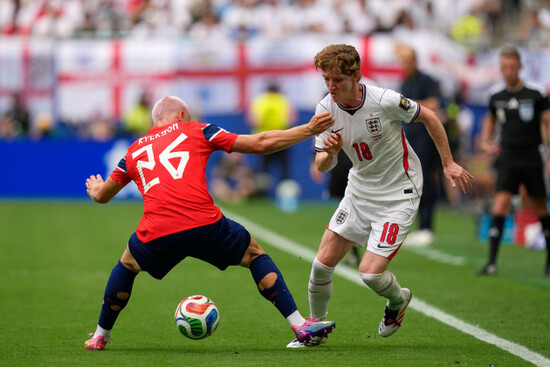 norways-kristian-thorstvedt-tries-to-dribble-the-ball-past-norways-julian-ryerson-left-during-the-world-cup-quarterfinal-soccer-match-between-norway-and-england-in-miami-gardens-fla-saturday-j