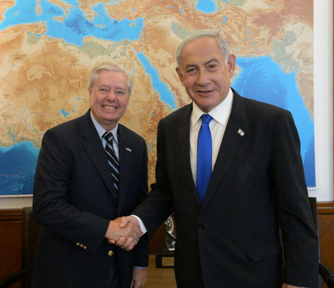 april-17-2023-jerusalem-israel-us-senator-r-sc-lindsey-graham-l-meets-israeli-prime-minister-benjamin-netanyahu-r-at-the-prime-ministers-office-in-jerusalem-credit-image-amos-ben