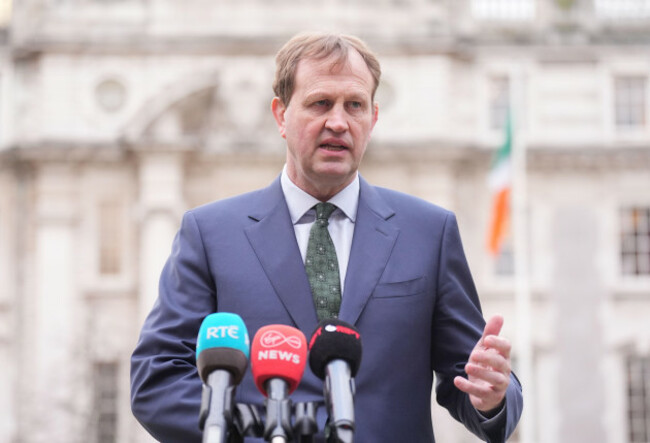 justice-minister-jim-ocallaghan-speaking-to-members-of-the-media-during-a-post-cabinet-briefing-at-government-buildings-dublin-picture-date-wednesday-february-4-2026