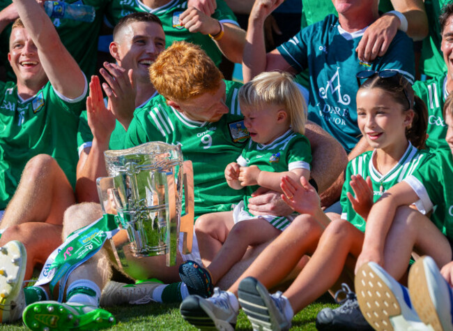cian-lynch-celebrates-with-his-son-cj-after-the-match