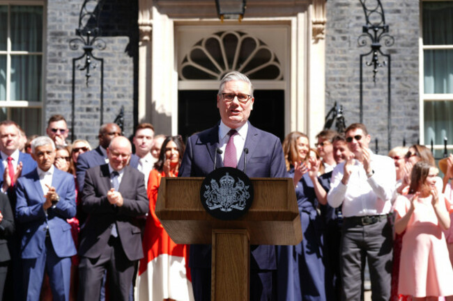 outgoing-prime-minister-keir-starmer-issues-a-statement-outside-10-downing-street-ahead-of-the-arrival-of-new-prime-minister-andy-burnham-picture-date-monday-july-20-2026