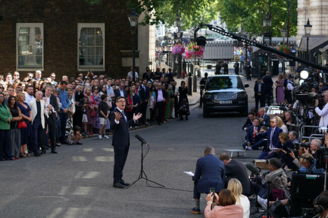 britains-new-prime-minister-andy-burnham-speaks-to-staff-and-media-at-10-downing-street-in-london-monday-july-20-2026-ap-photoalberto-pezzali