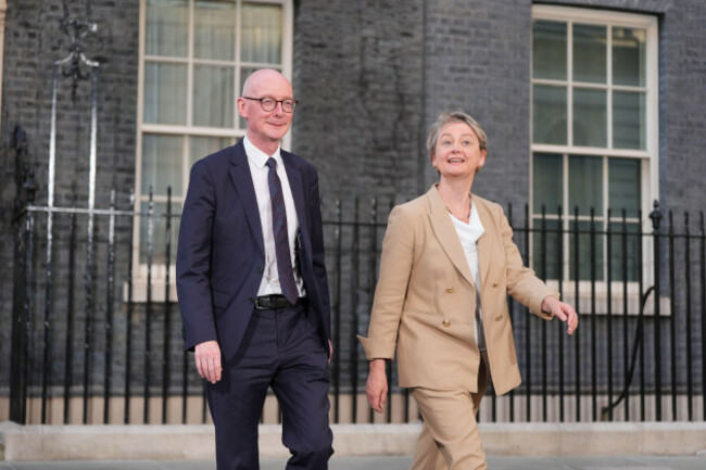 pat-mcfadden-and-yvette-cooper-leaving-number-10-downing-street-london-where-new-prime-minister-andy-burnham-is-appointing-his-new-cabinet-picture-date-monday-july-20-2026