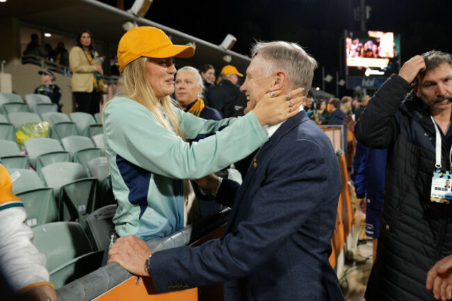 perth-australia-18th-july-2026-joe-schmidt-head-coach-of-the-wallabies-is-hugged-by-his-daughter-after-winning-the-nations-championship-round-3-match-between-the-australian-wallabies-and-the-ital