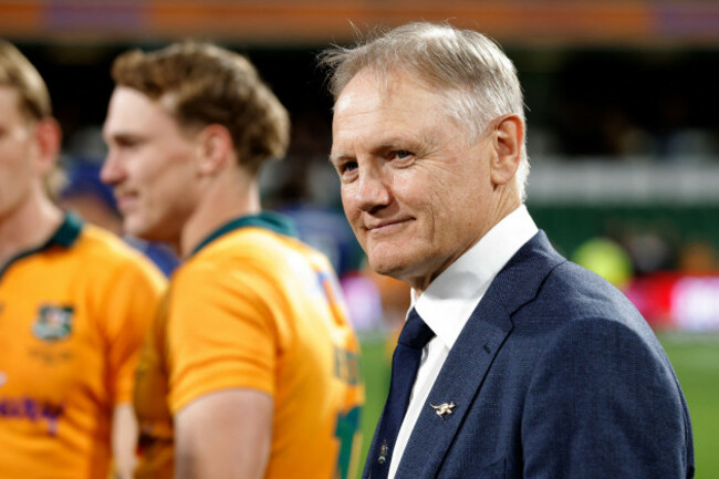 perth-australia-18th-july-2026-joe-schmidt-head-coach-of-the-wallabies-is-seen-after-winning-the-nations-championship-round-3-match-between-the-australian-wallabies-and-the-italian-azzurri-at-hbf