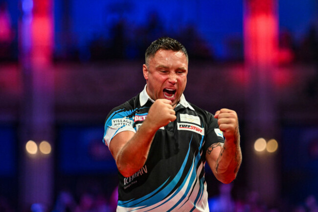winter-gardens-blackpool-lancashire-uk-25th-july-2026-2026-betfred-world-matchplay-darts-day-eight-gerwyn-price-celebrates-winning-his-semi-final-match-against-gian-van-veen-credit-action-plu