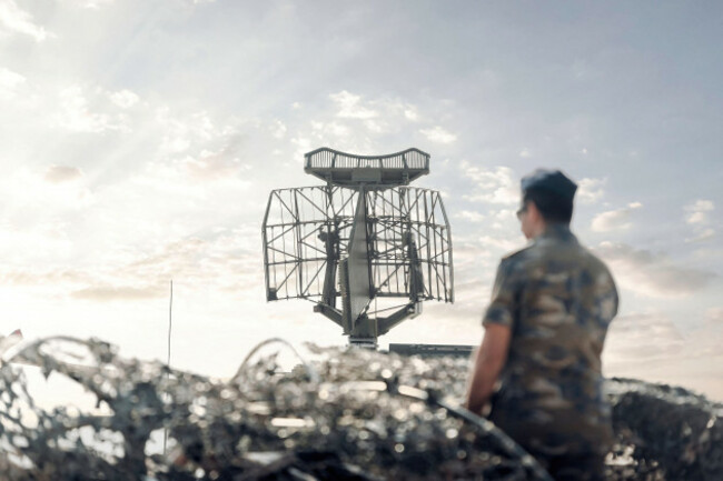 officer-front-of-anti-aircraft-combat-vehicle-missile-system