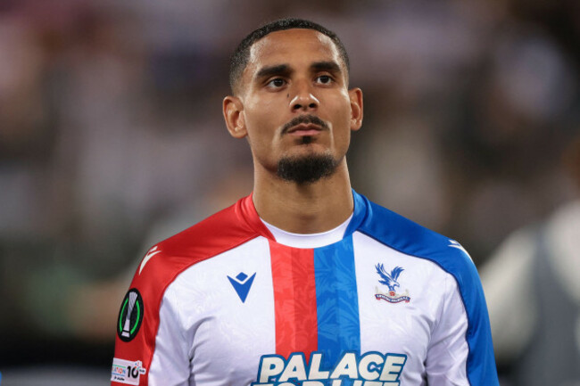 16th-april-2026-stadio-artemio-franchi-florence-italy-acf-fiorentina-v-crystal-palace-uefa-conference-league-quarter-final-2nd-leg-maxence-lacroix-of-crystal-palace-fc-looks-on-before-the-m