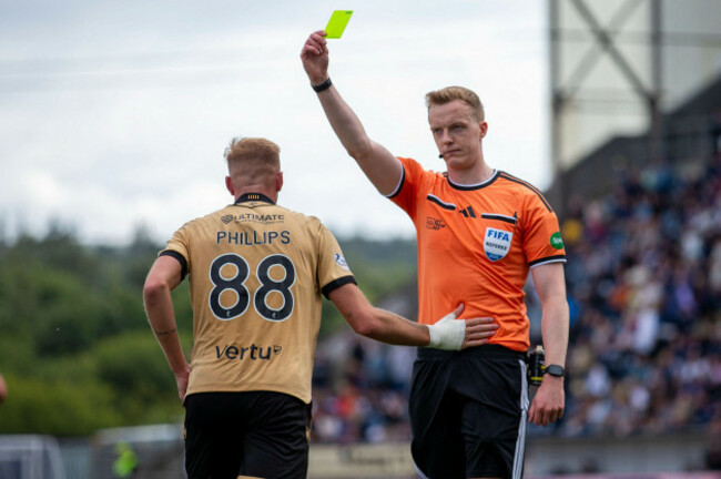 1st-august-2026-the-falkirk-stadium-falkirk-scotland-scottish-premiership-football-falkirk-versus-st-mirren-killian-phillips-of-st-mirren-is-yellow-carded-by-referee-duncan-nicholson-for-removin