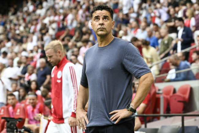 amsterdam-ajax-coach-michel-sanchez-during-the-second-qualifying-round-of-the-conference-league-against-fk-vojvodina-olaf-kraak-anp