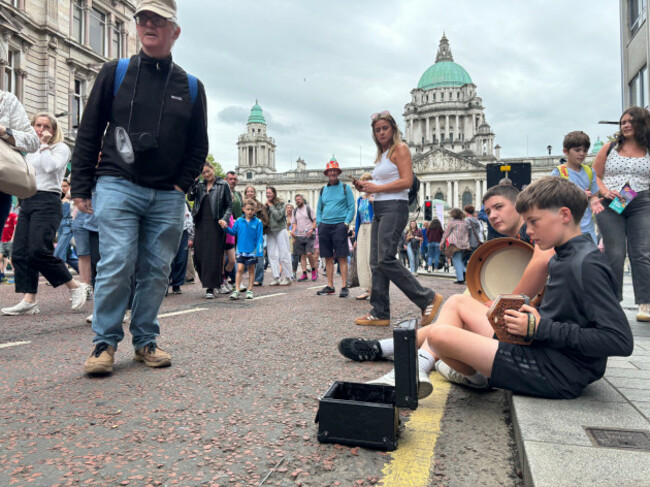 performers-at-fleadh-cheoil-na-heireann-2026-in-belfast-a-week-of-song-dance-and-culture-as-part-of-the-worlds-largest-celebration-of-traditional-irish-music-picture-date-saturday-august-8-2026