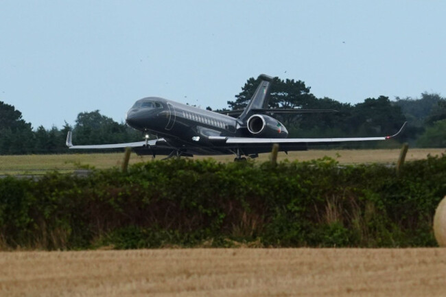 an-irish-government-plane-believed-to-be-carrying-daniel-kinahan-landing-at-casement-aerodrome-baldonnell-following-him-being-extradited-from-dubai-to-face-a-charge-of-directing-an-organised-crime