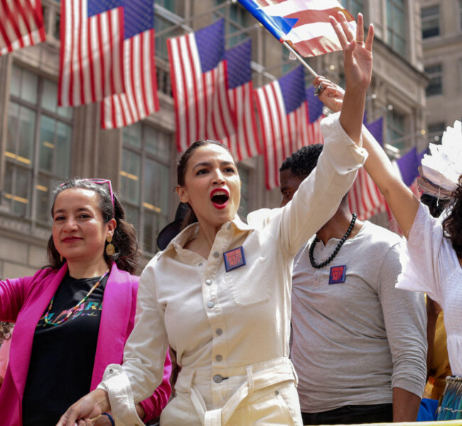 new-york-new-york-june-12-2022-alexandria-ocasio-cortez-celebrating-at-new-york-city-puerto-rican-day-parade-on-5th-ave-in-manhattan
