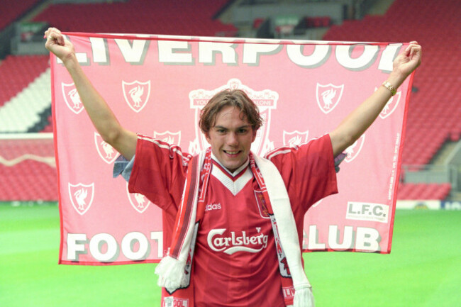 jason-mcateer-at-anfield-this-afternoon-thursday-after-signing-for-liverpool-he-transferred-from-bolton-to-the-merseyside-club-for-4-5-million-see-pa-story-soccer-mcateer