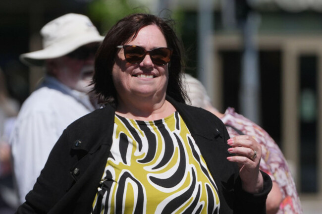 ann-travers-advocate-with-the-seff-victims-group-whose-sister-was-murdered-by-the-ira-outside-the-high-court-in-dublin-where-former-sinn-fein-president-gerry-adams-is-bringing-a-legal-action-again