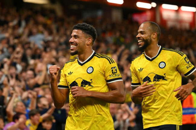 james-justin-of-leeds-united-and-lukas-nmecha-of-leeds-united-celebrates-after-a-second-goal-is-scored-during-the-carabao-cup-second-round-match-between-nottingham-forest-and-leeds-united-at-the-city
