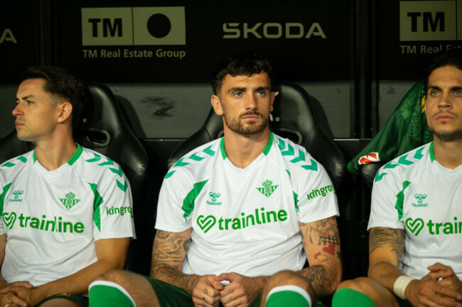 troy-parrott-of-real-betis-during-laliga-ea-sports-match-between-valencia-cf-v-real-betis-played-at-mestalla-stadium-valencia-on-august-25-2026-in-spain