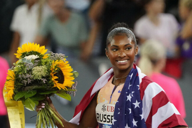 zuerich-schweiz-27th-aug-2026-zurich-leichtathletik-athletics-wanda-diamond-league-weltklasse-zurich-2026-27-08-2026-letzigrund-stadion-zurich-masai-russell-usa-100m-hurden-frauen-100m-hurdle