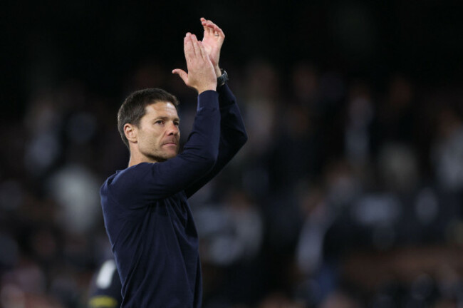 london-uk-24th-aug-2026-xabi-alonso-manager-of-chelsea-applauds-the-chelsea-fans-after-the-fulham-vs-chelsea-premier-league-match-at-craven-cottage-london-picture-credit-should-read-david-klein