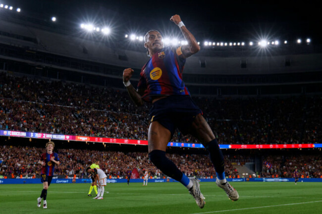 barcelonas-raphinha-celebrates-after-scoring-his-sides-fourth-goal-during-a-spanish-la-liga-soccer-match-between-barcelona-and-rayo-vallecano-in-barcelona-spain-monday-aug-31-2026-ap-photojo