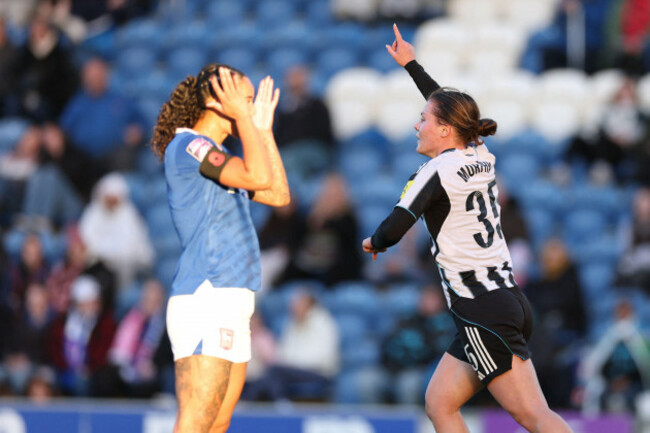 colchester-essex-uk-nov-2-2025-emily-murphy-of-newcastle-united-women-scores-during-the-match-between-ipswich-town-women-and-newcastle-united-women-in-the-womens-super-league-2-at-jobserve-com